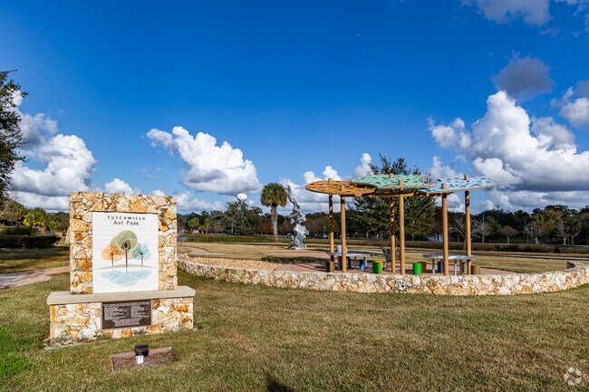 Tuscawilla Art Park is a great spot to see larger than life outdoor sculptures in Ocala.