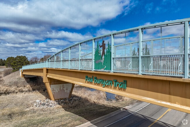 The Paul Bunyan State Trail runs through Brainerd as it runs 115 miles into northern Minnesota.