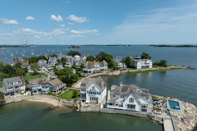 Rowayton has many areas with elaborate homes ny the water to choose from.