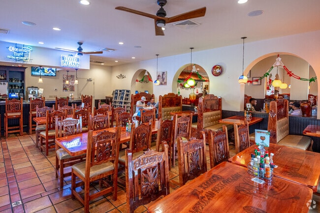 Inside El Kiosco Mexican Restaurant where residents of Grovetown gather for lunch and diner.