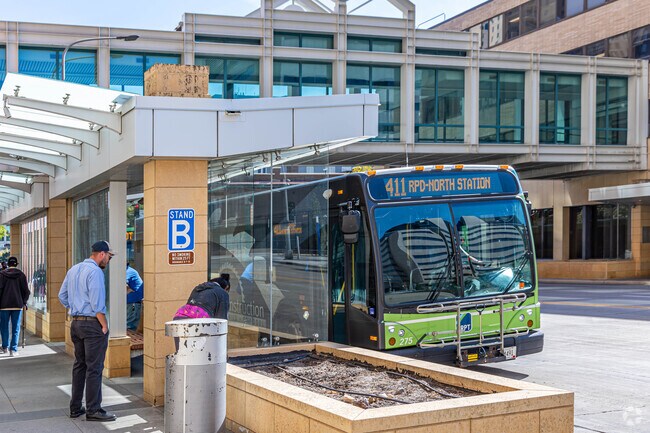 Residents in Lowertown use their vehicles, but public transit is available for commuters.