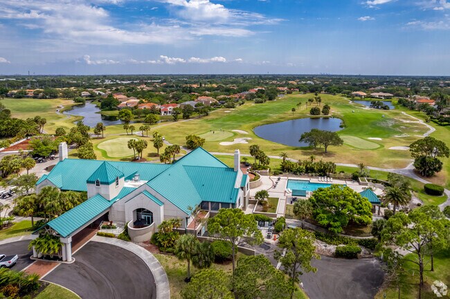 The clubhouse at Bayou Club is where you can see downtown St. Pete while watching the golfers.