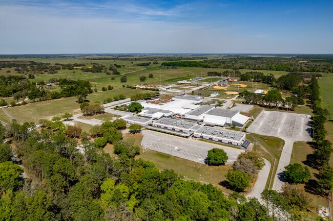 A beautiful aerial view of Dunnellon High School's campus.