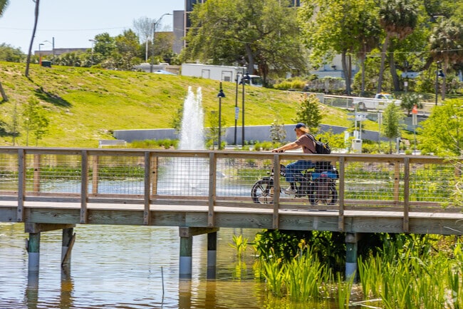 In Downtown Clearwater it's always a beautiful ride through town.