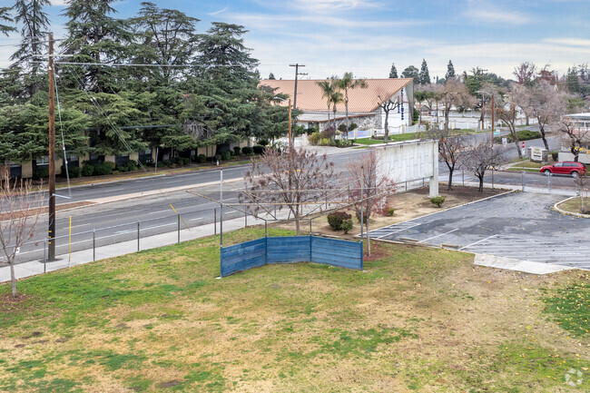 A baseball field at Duncan Polytechnical High School in Fresno.