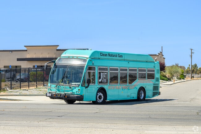Victor Valley Transit buses stop throughout Hesperia Palisades connecting residents with the rest of the Victor Valley.