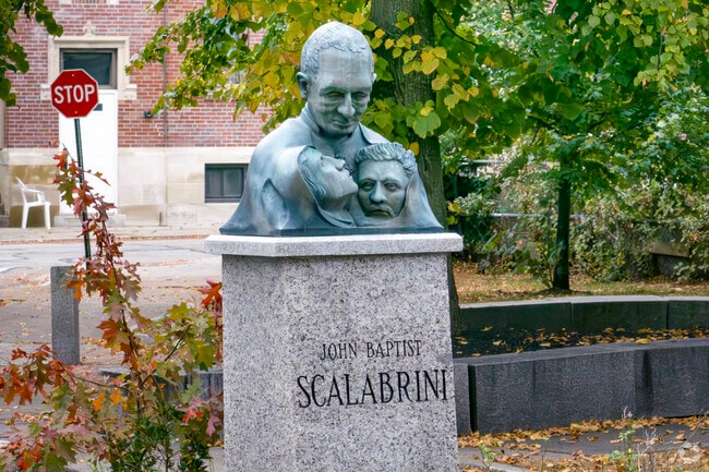 Sclabrini Piaza pays homage to Thorton's Italian immigrant past as a beacon in the community.