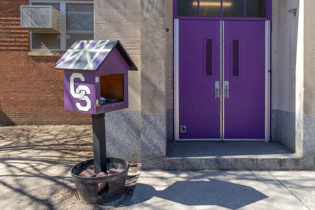 City Springs Elementary School students can enjoy a book from the Little Library.