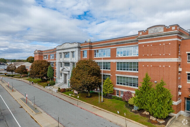 Cranston High School East provides career-focused education near Arlington.