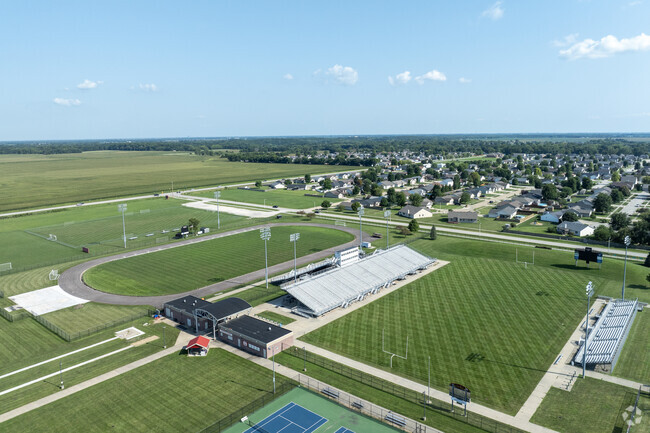 Glenwood High School is centrally set in the neighborhood.