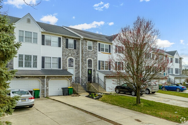 New build townhomes are visibly developing in Breinigsville, PA.