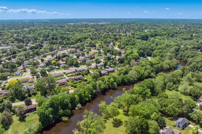 The Edgemont Park neighborhood sits beside the Grand River in Lansing.