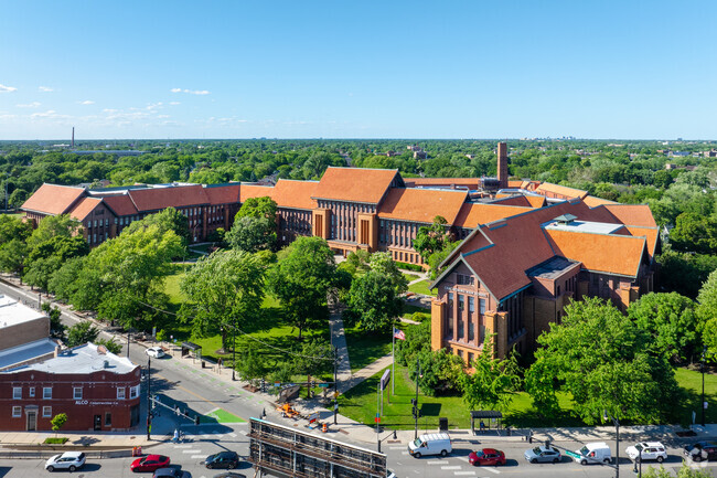 Carl Shurz High School is listed for preservation on the National Register of Historic Places.