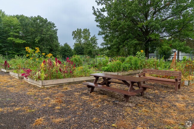 Grow, harvest, and connect at Orange Village Herb's Community Garden.