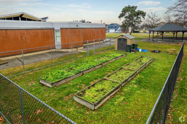 Marbrook Elementary students can learn about plants in the school's garden in Wilmington, DE.