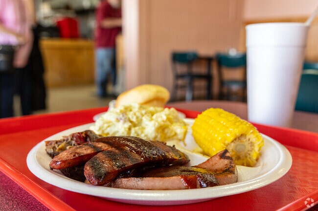Grab a delicious lunch at Christy's BBQ near Raceway neighborhood