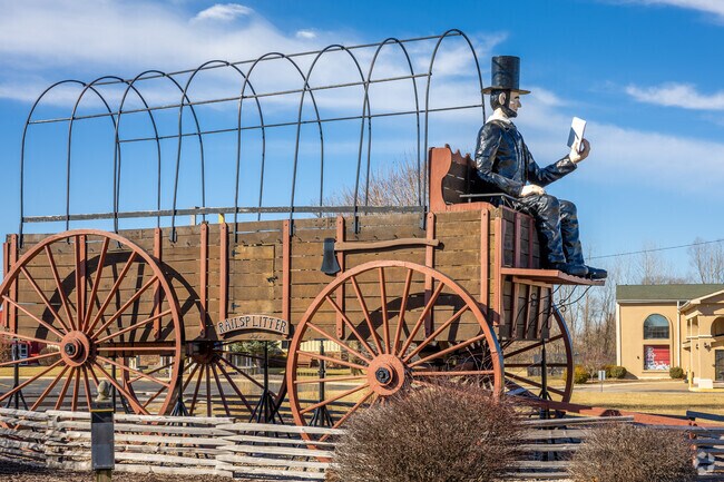 Abraham Lincoln was well-enough known around central Illinois for a town to name itself for the surveyor.