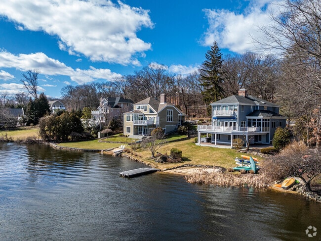 Enjoy lakeside living in one of the many lakefront properties in Mountain Lakes
