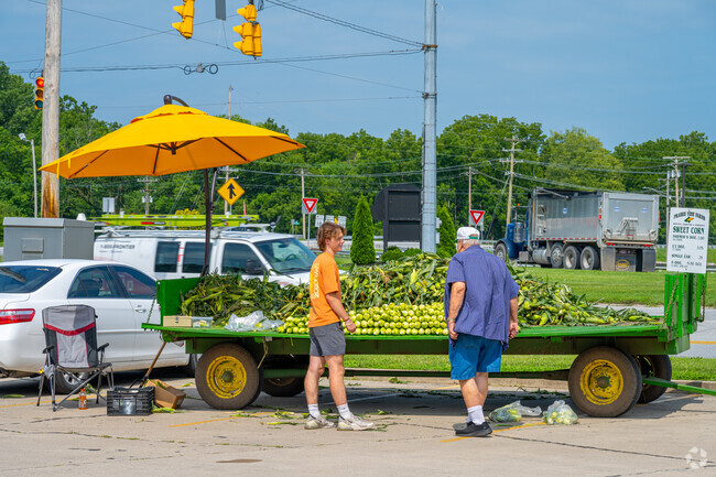 Sweet corn stands are a familiar sight in rural towns like Colburn.