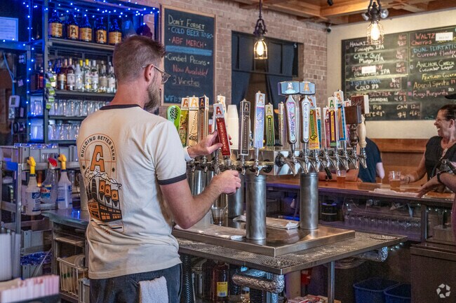 Stop in to Appleton Beer Factory for a pint or a Bloody Mary.