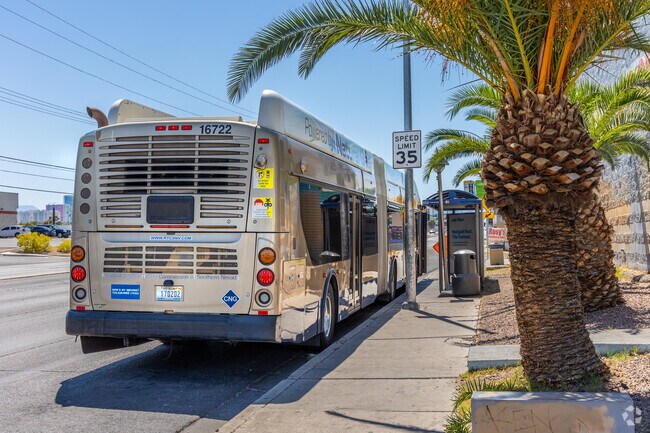 Public transportation is seen in Downtown East through all the major streets.