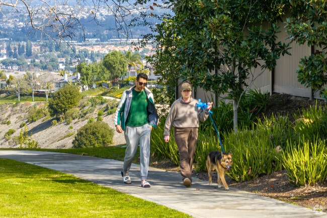 Residents in Crown Valley Highlands have paths that offer great views while walking the neighborhood.