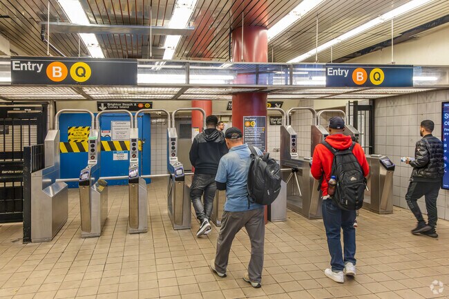 Church Avenue train station is a busy hub for the B and Q lines leading to Prospect Park South.