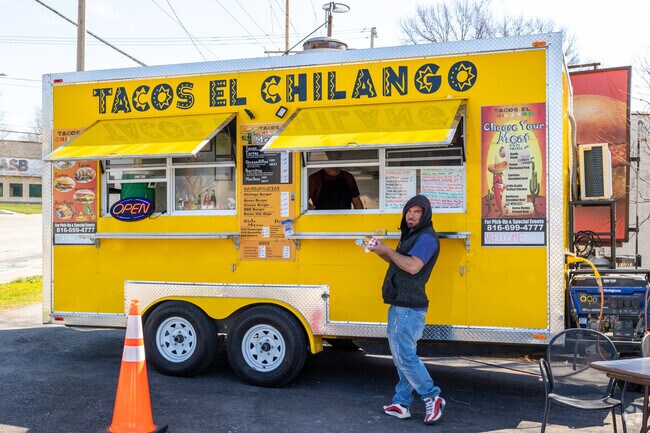 Residents can try some authentic tacos for lunch at Tacos El Chilango sitting at Englewood Ct and E 23rd St.