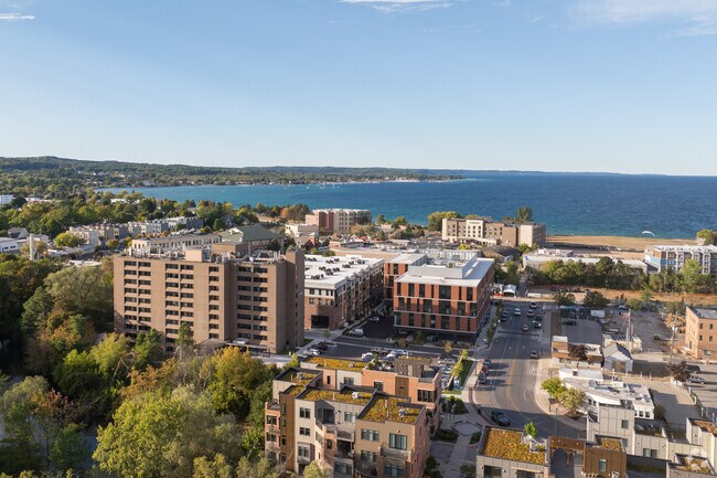 Downtown and Grand Traverse Bay are just steps away from your door.