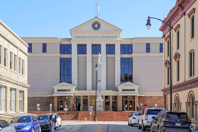 The Robeson County Courthouse in Lumberton was originally constructed in 1908.