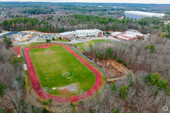 Students utilize the sports field at Douglas Elementary School.