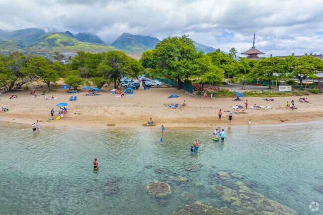 Baby Beach in Lahaina is a favorite spot for visitors to take a dip in the calm waters.