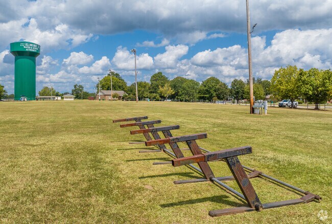 Surrounding schools have football practice at Legacy Park.