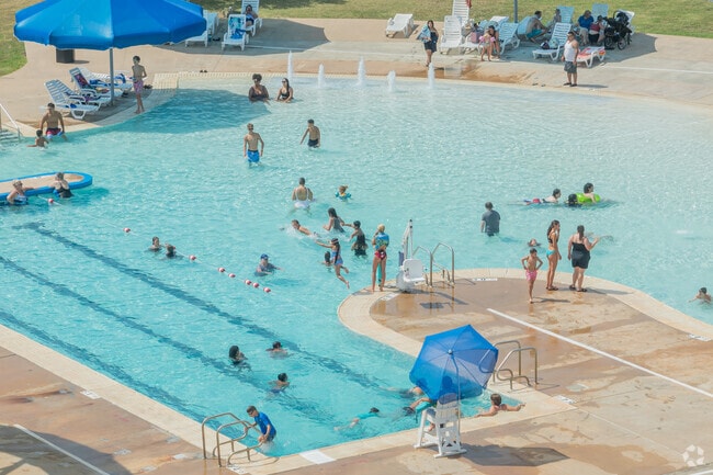 Earlywine Family Aquatic Center has a large pool for beating the summer heat.