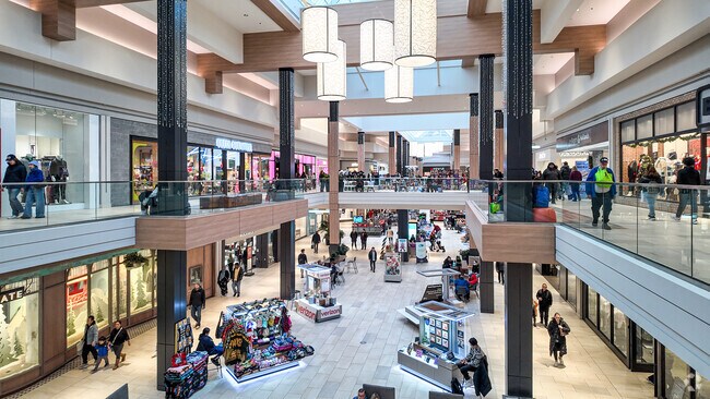 Rosedale Shopping Center is busy with shoppers during the holidays.