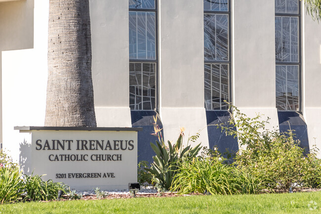 St. Irenaeus Parish School has a Catholic Church on site in Cypress.