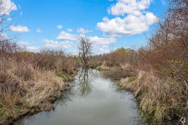 Enjoy views of Fanno Creek on your stroll through Greenway Park.