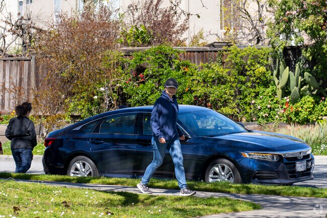 A local taking a stroll in the Branham-Kirk neighborhood.
