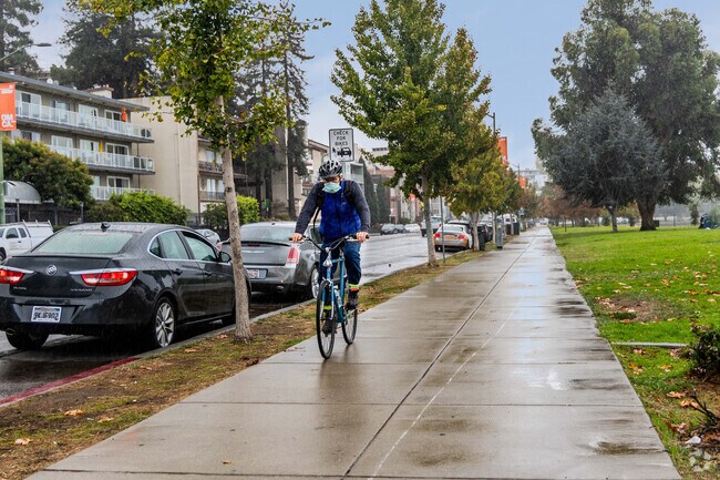 It's common to see people riding bikes in Peralta-Laney.