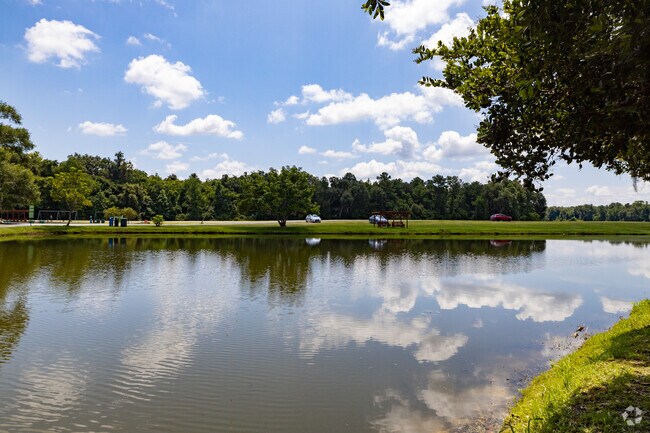 Large Pond at Bryant Commons Park in Hinesville, GA.