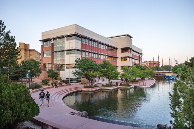Enjoy an evening walk at The Historic Arkansas Riverwalk of Pueblo.