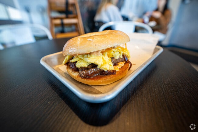 "The Big Commute" is a delicious  breakfast sandwich at Crack'd Kitchen in Haggetts.