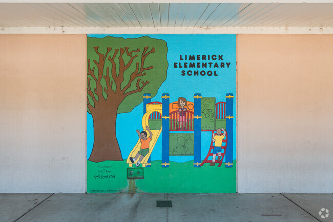A mural at Limerick Ave Elementary School in Winnetka, CA.