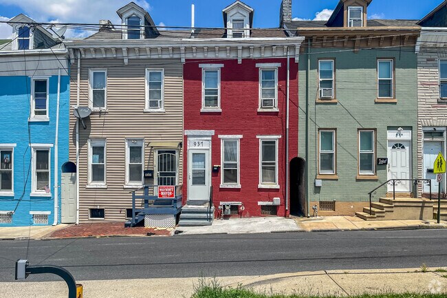 Typical row homes make up Southeast Reading.