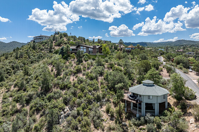 Houses built on the hills enjoy panoramic views of Prescott.