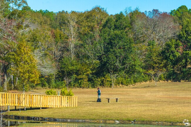 Westavia residents enjoy a walk in nearby Semmes Municipal Park.
