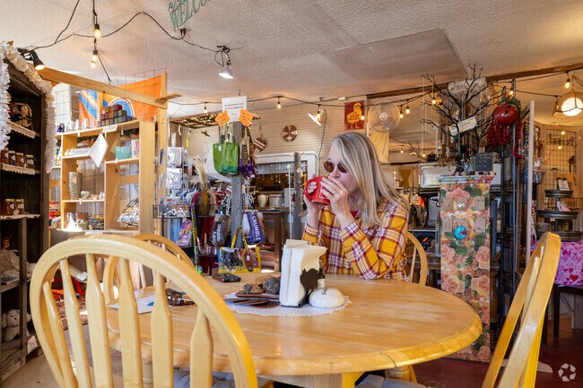 Relax and have some pastries while shopping at Peyton Junction Mercantile in Peyton.