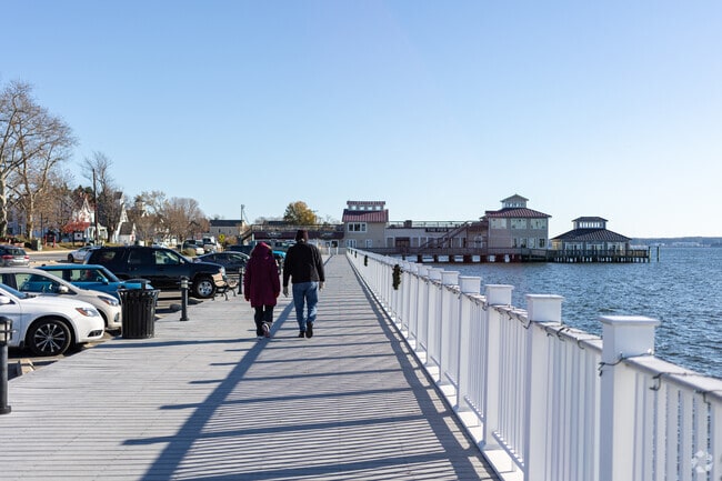 Walk or relax on the Solomons boardwalk.