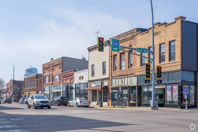Downtown Waseca has many historic buildings filled with boutique shops and local restaurants.