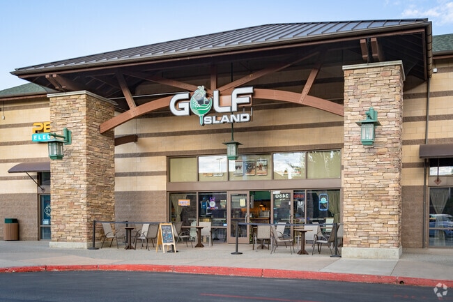 Book a simulator bay atGolf Island in the nearby Riverstone shopping center.